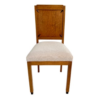 Dutch Art Deco Chair with Upholstered Seat For Sale
