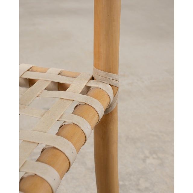 McGuire Antalya Leather Four-Tier Rattan Étagère Plant Stand For Sale - Image 12 of 18