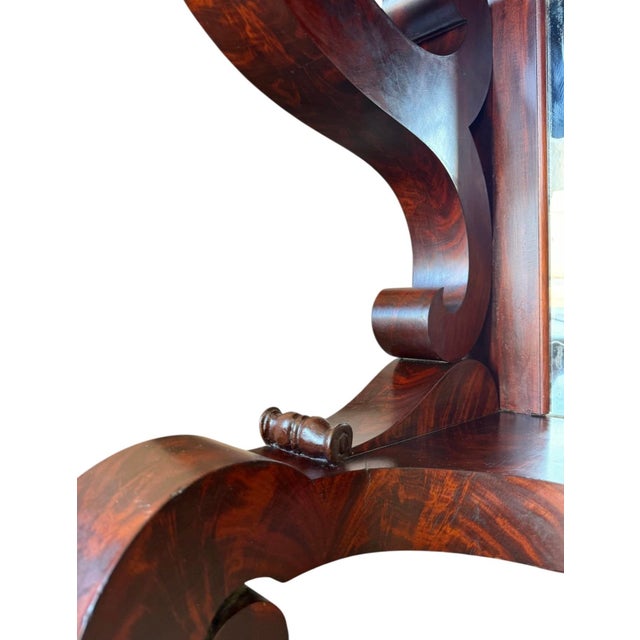 1830s American Classical Pier Table in Mahogany Attributed to Meeks For Sale - Image 10 of 12
