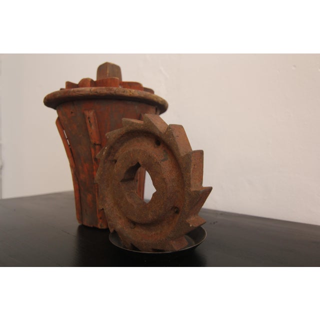 Early 20th Century Wooden Casting Pattern Object with Original Patina, 1890s For Sale - Image 15 of 18