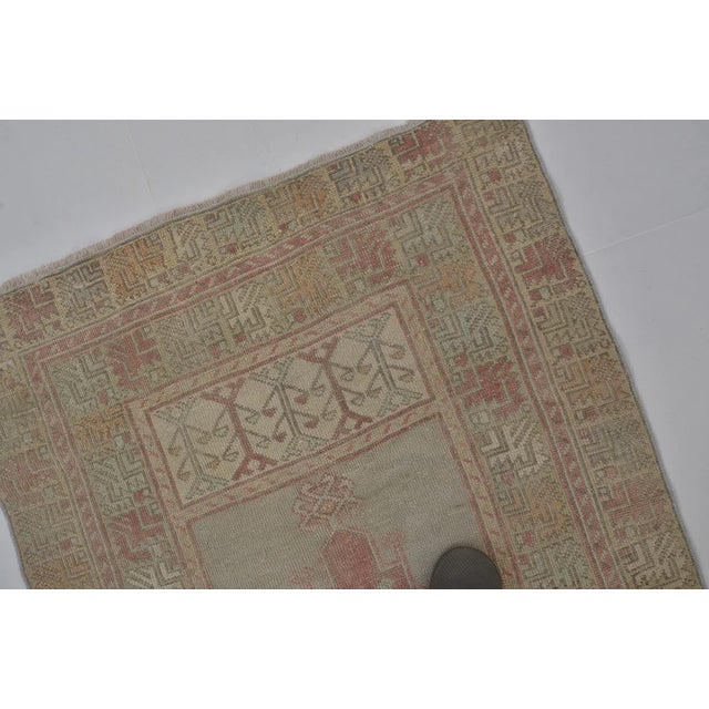 1960s Low Pile Wool Entryway Rug For Sale In Phoenix - Image 6 of 10