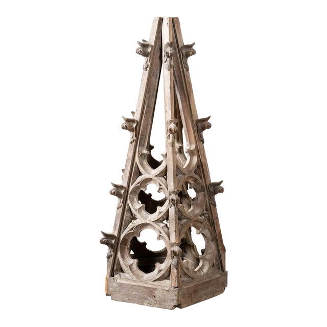Antique Gothic Oak Spire For Sale