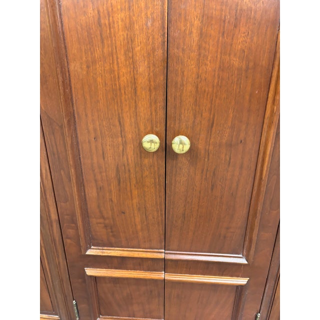 Antique Victor Victrola Orthophonic Floral Carved Walnut Credenza Cabinet For Sale - Image 9 of 17