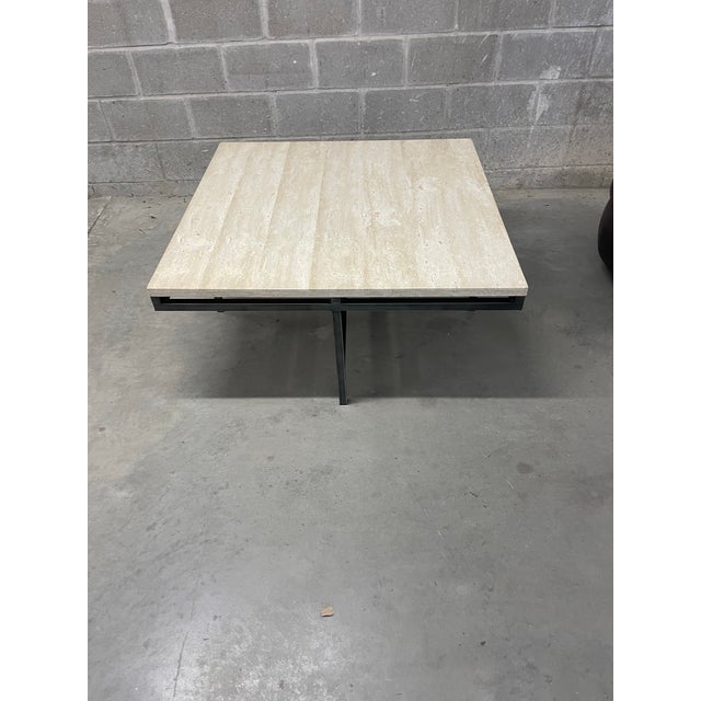 Square Travertine Coffee Table For Sale - Image 4 of 8