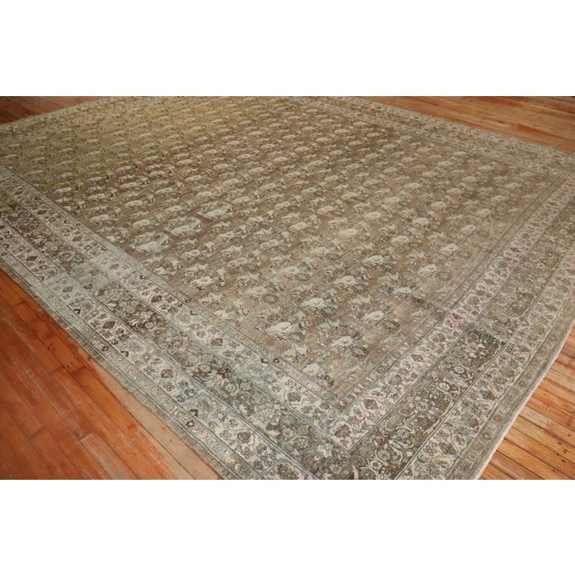 Antique Zabihi Collection Persian Bidjar Rug For Sale - Image 4 of 9