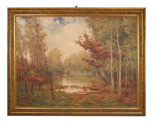 Italian Artist, Landscape, 1940, Oil Painting, Framed