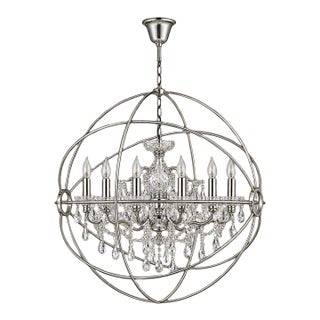 Foucault’s Orb Crystal Chandelier Restoration Hardware For Sale