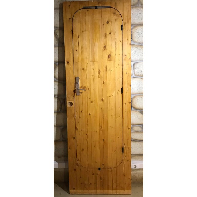 1970s Vintage Wooden Door attributed to Charlotte Perriand, 1970s For Sale - Image 5 of 5