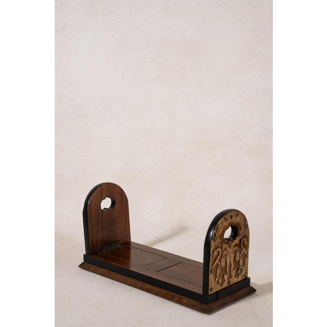Victorian Rosewood Book Slide With Brass Details (C. 1880) For Sale In Charleston - Image 6 of 7