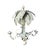 Traditional Vintage Hollywood Regency Style Tolle Palm Tree Bamboo Chandelier For Sale - Image 3 of 11