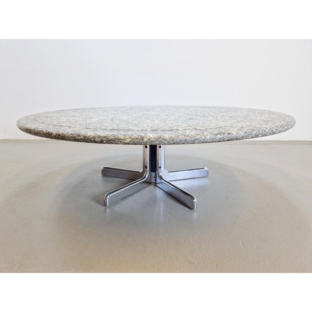Round Granite Coffee Table by Ammannati & Vitelli for Bruno Brunati, Italy, 1970s For Sale - Image 9 of 15