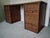 1980s Desk - 2 File Cabinets + Desktop Walnut Wood Portable 3 Pc Retro Wooden Desk Euc For Sale - Image 5 of 13