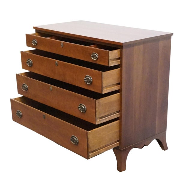 Stickley Furniture Solid Cherry Traditional Duncan Phyfe Style 41" Chest For Sale In Kansas City - Image 6 of 12