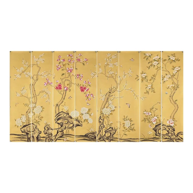 If you love the look of De Gournay wallpaper but not the price, this is for you. The listed price is for 8 panels of 18.7"...