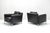 Contemporary Harry Chairs in Black Leather by Antonio Citterio for B&B Italia, 1990s, Set of 2 For Sale - Image 3 of 14