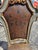 Italian Set of Late 20th Century 3 Italian Baroque Revival Hand-Painted & Tooled Leather Side Chairs For Sale - Image 3 of 7