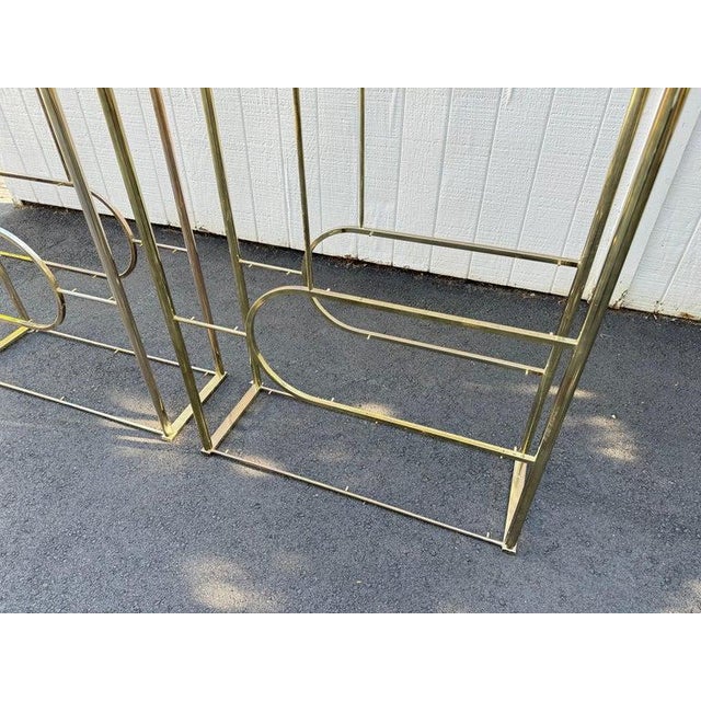 Metal Design Institute of America Brass Etageres For Sale - Image 7 of 12