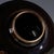 Asian Black Glazed Porcelain Ginger Jar With Brown Rim and Unusual Glaze Break For Sale - Image 3 of 9