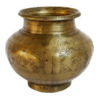 Vintage Bronze Nepal Small Ritual Vase For Sale