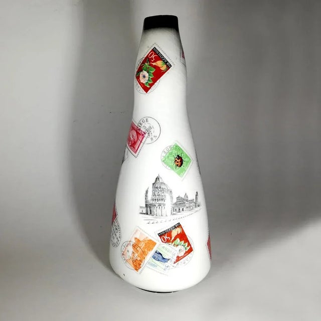 Mid-Century Italian Ceramic Vase from Tizianesca For Sale - Image 3 of 8