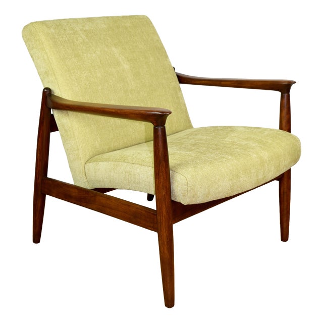 GFM-64 Lounge Chair in Yellow Lemon by Edmund Homa, 1970s For Sale