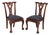 Pair of Chippendale Style Mahogany Dining Chairs For Sale