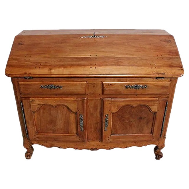 Solid Cherry Bureau or Sideboard with Desk, 18th Century For Sale