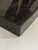 Black Art Deco Bronze Crane Bookends with Marble Bases by H. Garreau Auxerre Label, France, 1930s, Set of 2 For Sale - Image 8 of 11