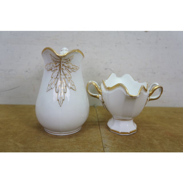 Antique Haviland Limoges Porcelain White & Gold Casserole Serving Tureens 15" - 9 pcs For Sale - Image 17 of 18