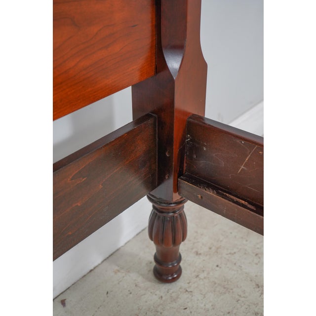 Queen Size Sheraton Design Cherry Poster Bed For Sale - Image 12 of 13