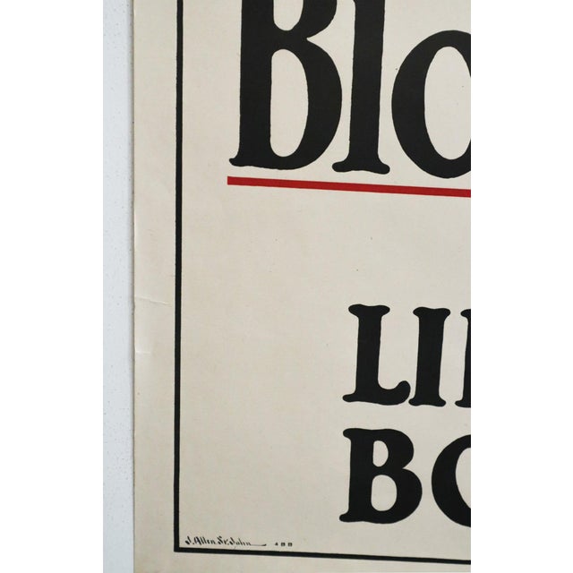 1917 Original u.s. Wwi Poster - the Hun, His Mark Blot It Out With Liberty Bonds For Sale - Image 4 of 4