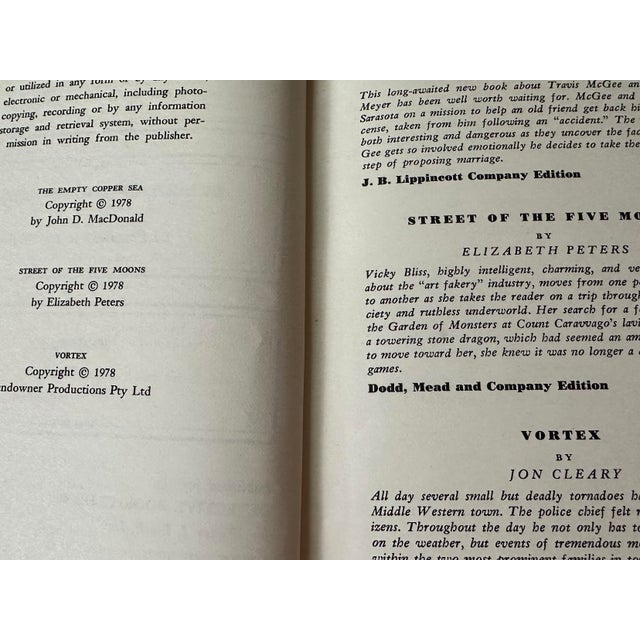 Vintage 1978 Beige & Black Detective/Mystery Novels- Set of 4 For Sale - Image 10 of 10