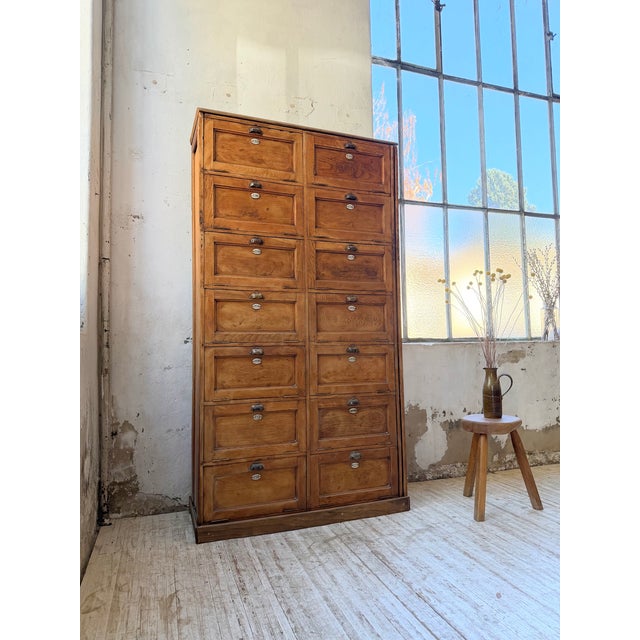 Vintage Drop-Down Trade Cabinet, 1950 For Sale - Image 3 of 18