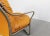 Orange Set of Model 915 Lounge Chair with Footrest in Metal and Leather by Carlo de Carli for Cinova, 1970s For Sale - Image 8 of 13