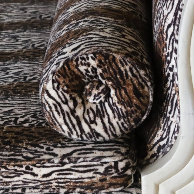 White Extremely Elegant French Neo Classic Generation Drawer Upholstered Sofa/Lounge Chair For Sale - Image 8 of 12