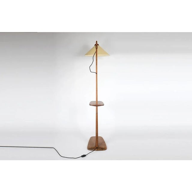 1950s Mid-Century Wooden Floor Lamp from Krasna Jizba, Czechoslovakia, 1950s For Sale - Image 5 of 9