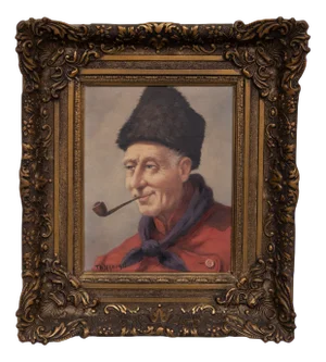 Theodorus Selhorst, Portrait, Oil Painting, 1891, Framed
