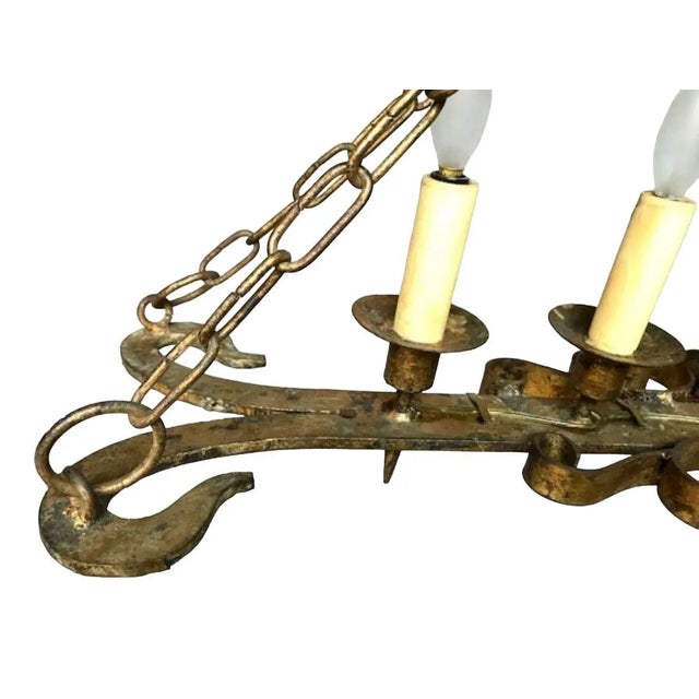 1900s German Entryway Chandelier For Sale - Image 4 of 7
