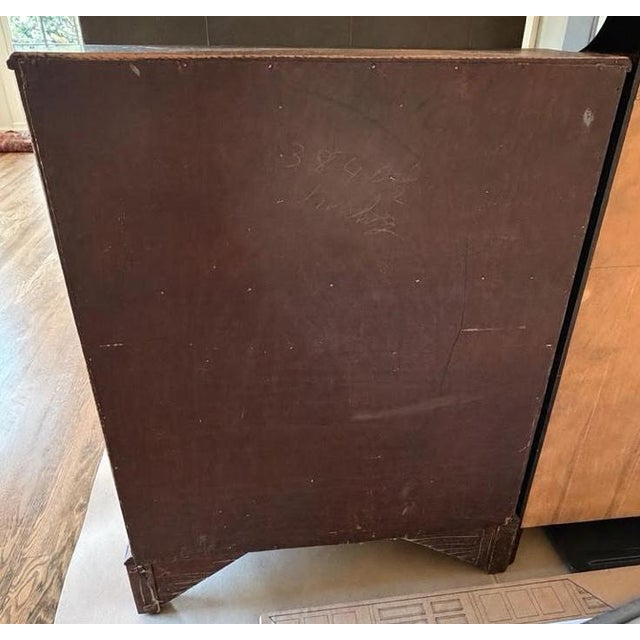 Chestnut Mahogany Slant Front Desk With Serpentine Drawers For Sale - Image 8 of 8