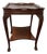 Vintage Chippendale Gallery Top Claw & Ball Side Table For Sale