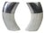 Vases in Aluminum and Ceramic from Ventura Living, 2000s, Set of 2 For Sale