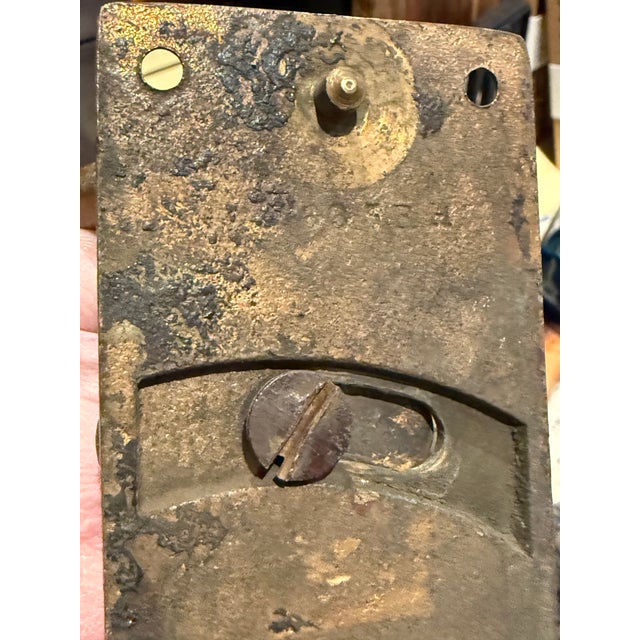 Bronze Antique Bronze Steam Train Car Pull Handle For Sale - Image 8 of 11