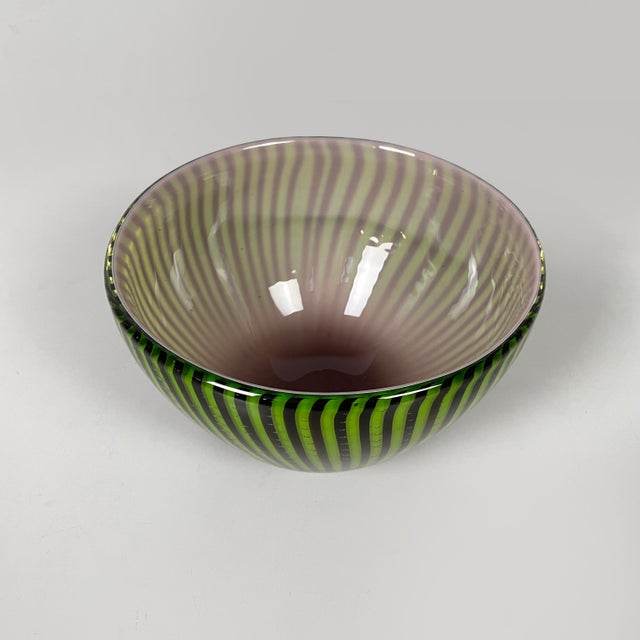 Mid-Century Modern Mid-Century Modern German Centerpiece in Green Glass by Rosenthal, 1940s For Sale - Image 3 of 12