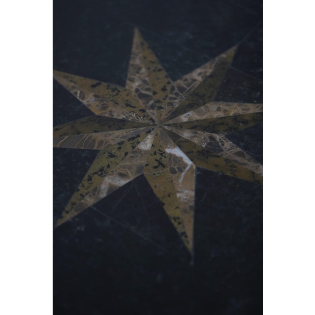 Maitland Smith Round Marble Top Chain Base Lamp Table For Sale - Image 10 of 11