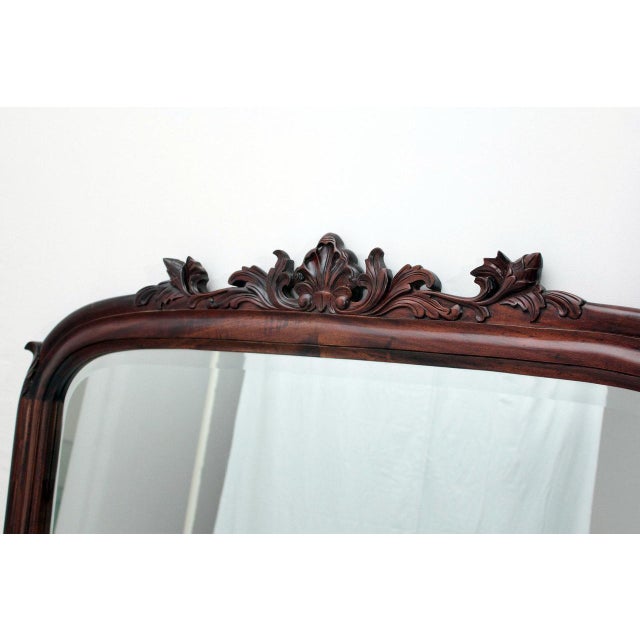 Solid Mahogany Beveled Mantel Mirror Chairish