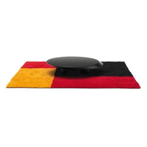 Low Accordo Table in Matte Black Lacquered Wood by Charlotte Perriand for Cassina For Sale - Image 3 of 7