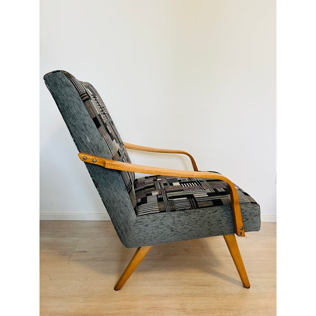 Set of Mid-Century Lounge Armchairs by Jiri Jiroutek, Czechoslovakia, 1960s For Sale - Image 12 of 14