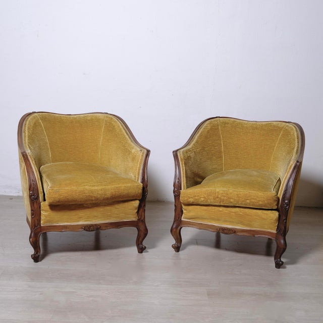 Chippendale Tub Armchairs by Citerio Meda, 1930s, Set of 2 For Sale - Image 9 of 18