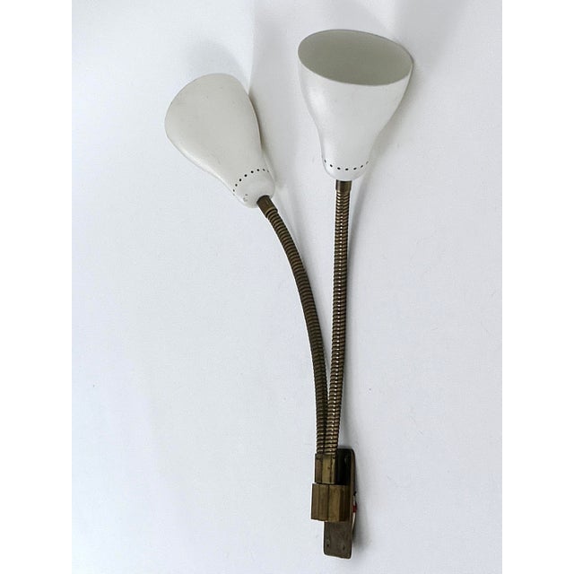 Mid-Century Modern Gooseneck Wall Lamp, Italy, 1950s For Sale - Image 13 of 18