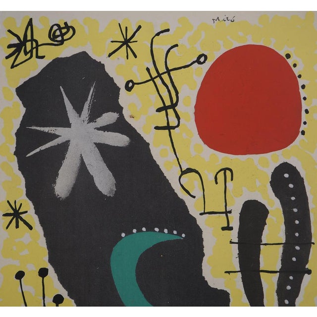 Joan Miro, Surreal Character, Lithograph For Sale - Image 5 of 6
